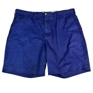 Polo Ralph Lauren Mens Navy Blue Stretch Classic Fit Chino Shorts Size 42